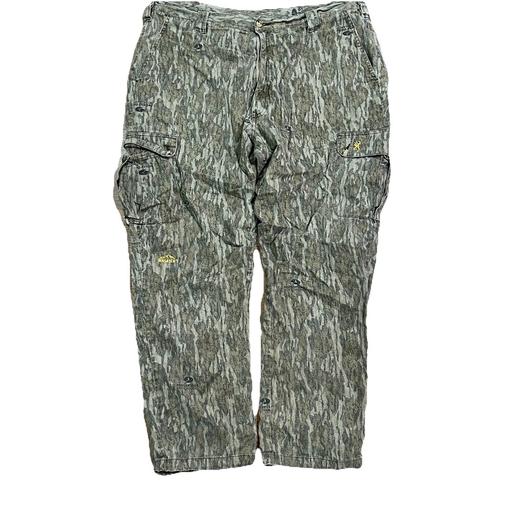 Browning Men's Size 2XL Mossy Oak Bottomland Cargo Camo Pants Hunting Outdoors